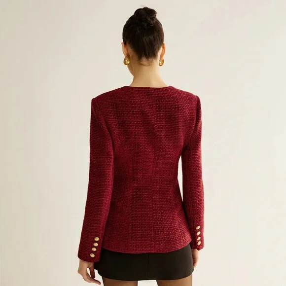 Commense button down tweed blazer - Picture 3 of 5